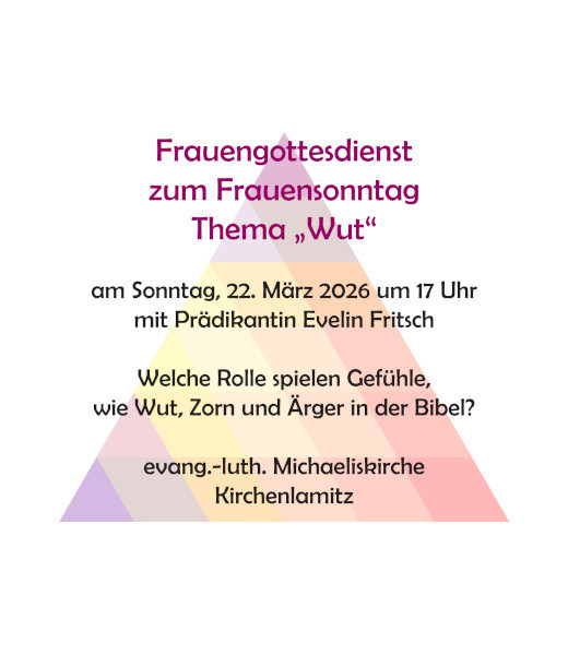 2026-03-22-Plakat Frauengottesdienst Wut