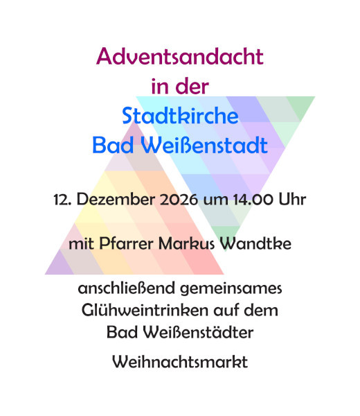 2026-12-12-Plakat Adventsandacht Weissenstadt