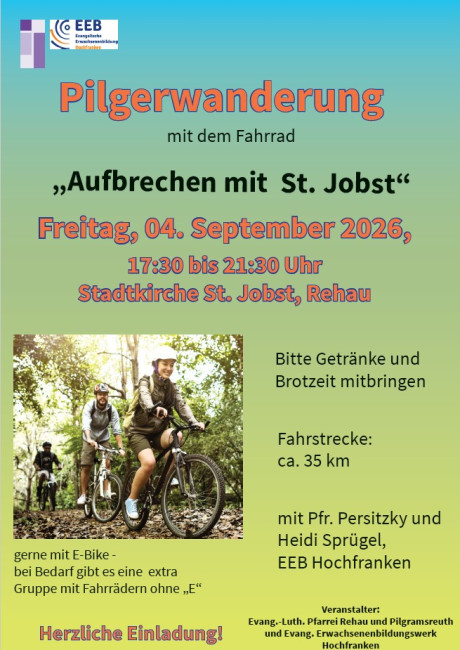 Plakat zu Radpilgern St. Jobst